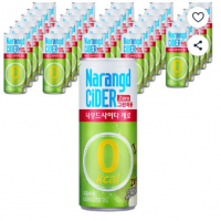 나랑드사이다 제로 그린애플, 245ml, 30개