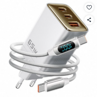 Toocki GaN PPS PD 65W 2C1A 3포트 초고속 멀티충전기