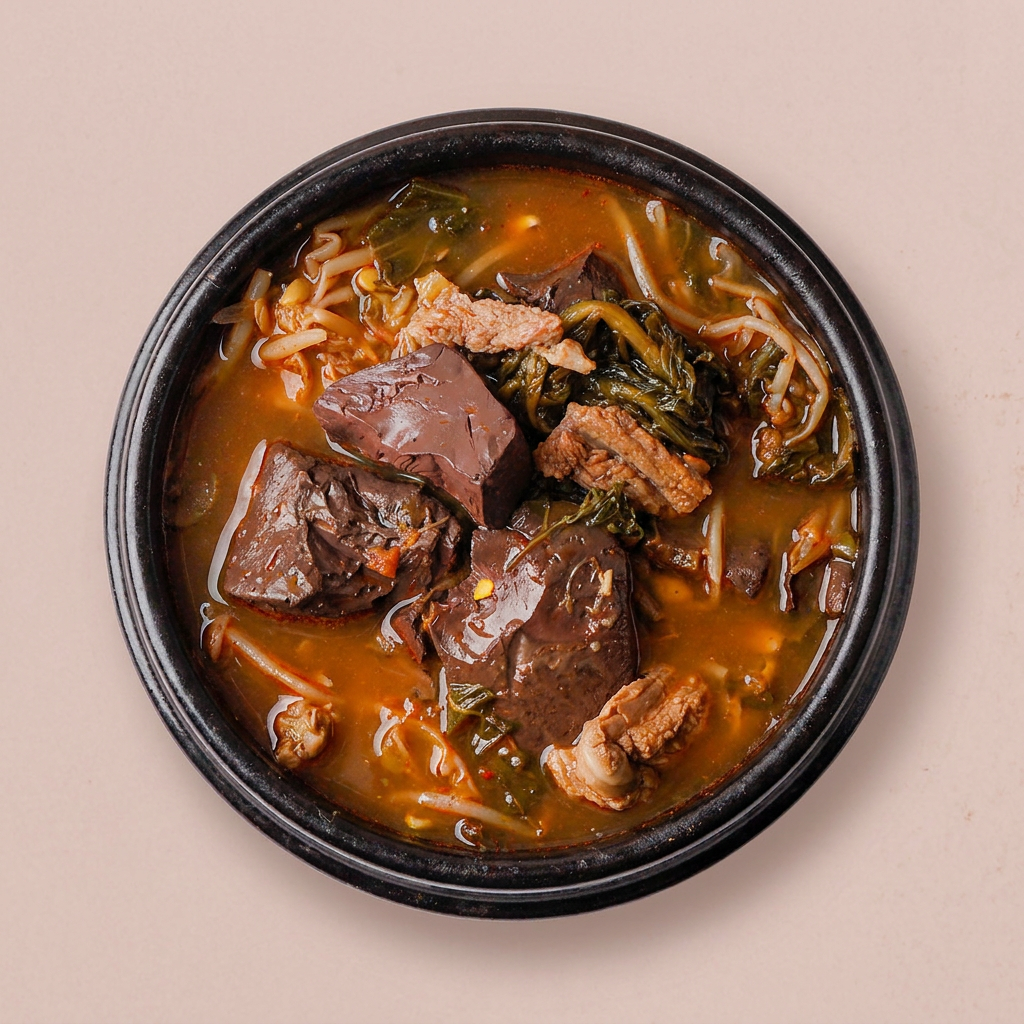 하루특가) 압도적 양평 한우 선지해장국, 1kg, 3개