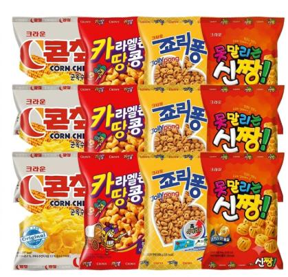 [톡딜] 콘칲3 + 신짱3 + 카땅3 + 죠리퐁3) 639g 8,800원 (무배)