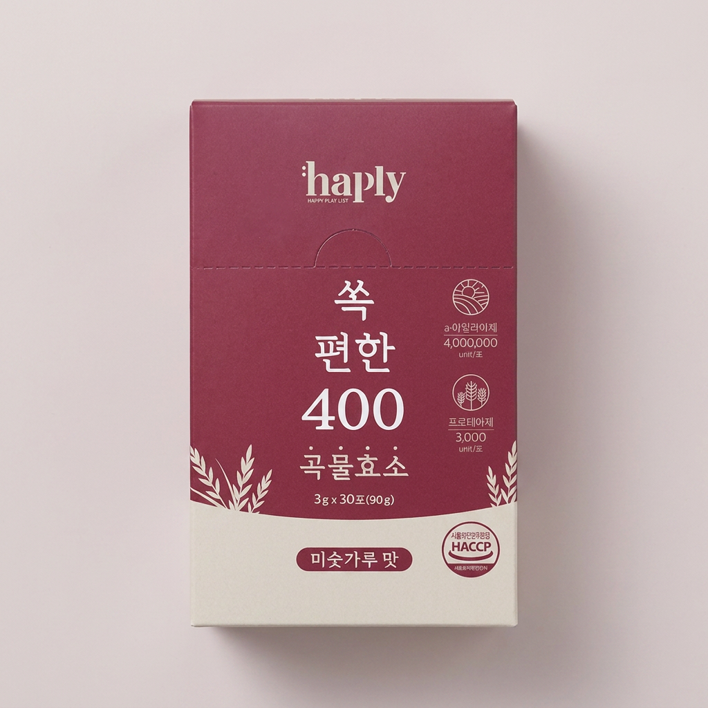 하루특가) 해플리 쏙 편한 400만 곡물효소, 30포, 1박스