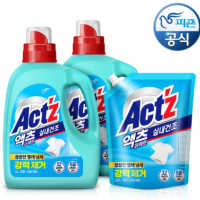 액츠 퍼펙트 실내건조 겸용 세탁세제 3L x2개+2.2Lx1개p