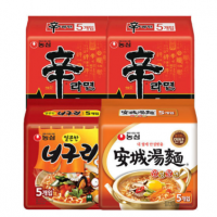 신라면10입 +안성탕면5입 +너구리5입 (총 20봉)
