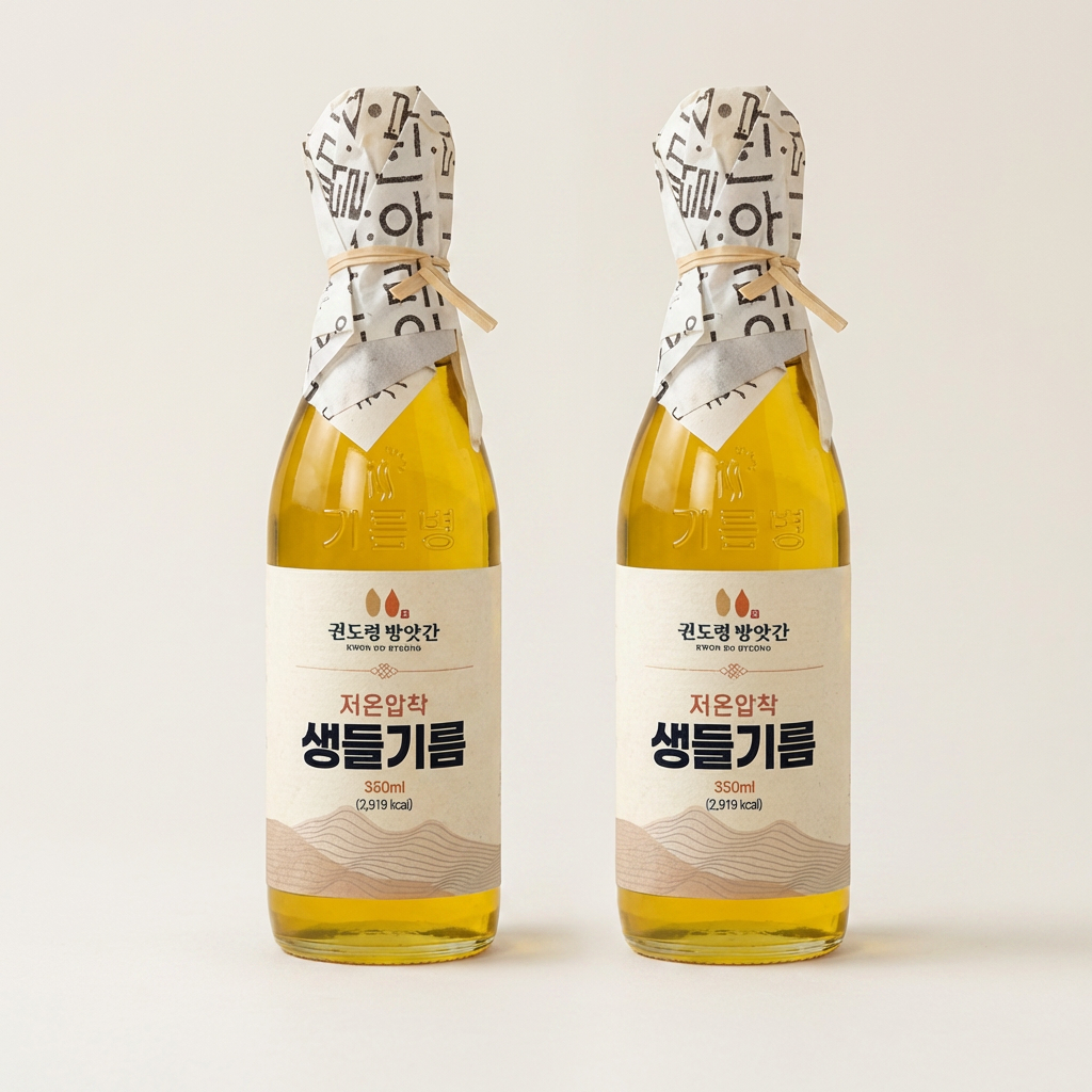 하루특가) 권도령방앗간 생들기름, 350ml, 2개