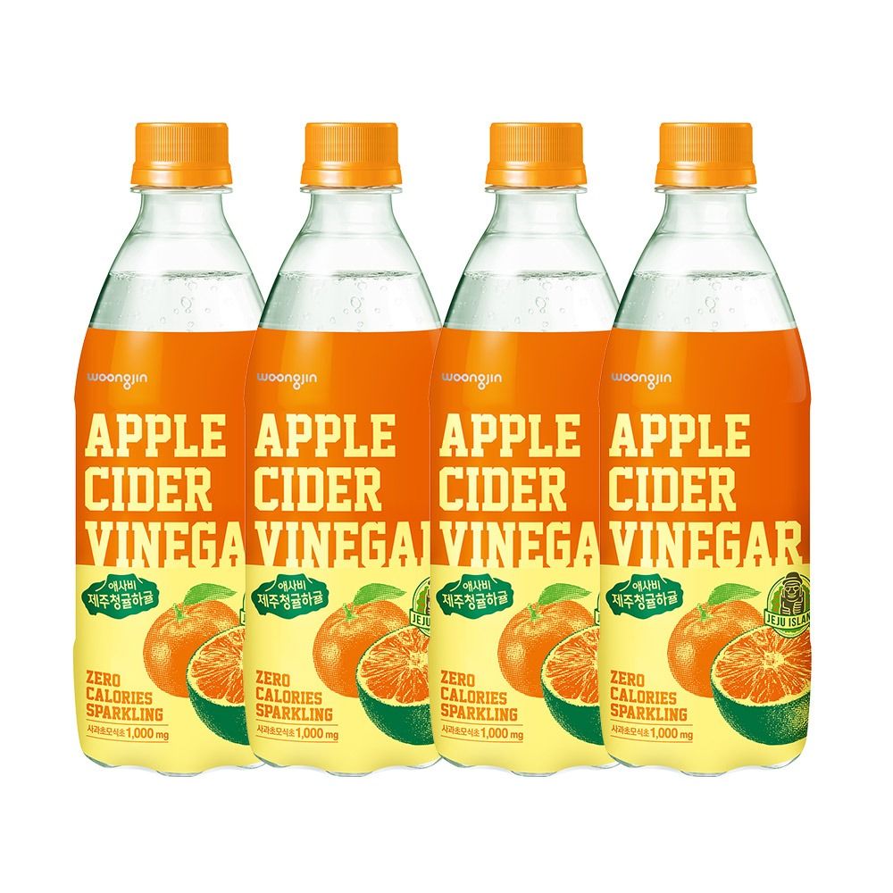 하루특가) 웅진 애사비 청귤하귤맛, 500ml, 24개