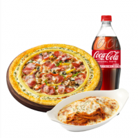 (EVENT) 피자헛 수퍼슈프림 리치골드 L+리치치즈파스타+콜라 1.25L(포장전용)