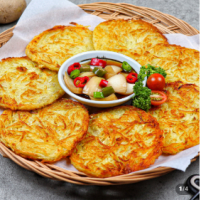 월남관 수제 감자채전 1kg (50g x 20개입) 에어프라이어 간편 바삭한 감자전