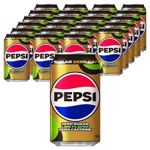 [쿠팡] 펩시 제로 슈거 라임향 제로 카페인, 355ml, 24개 (16,900원/무료)