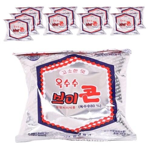 [쿠팡]브이콘 옥수수 과자, 50g, 10개(5,400원/무료)