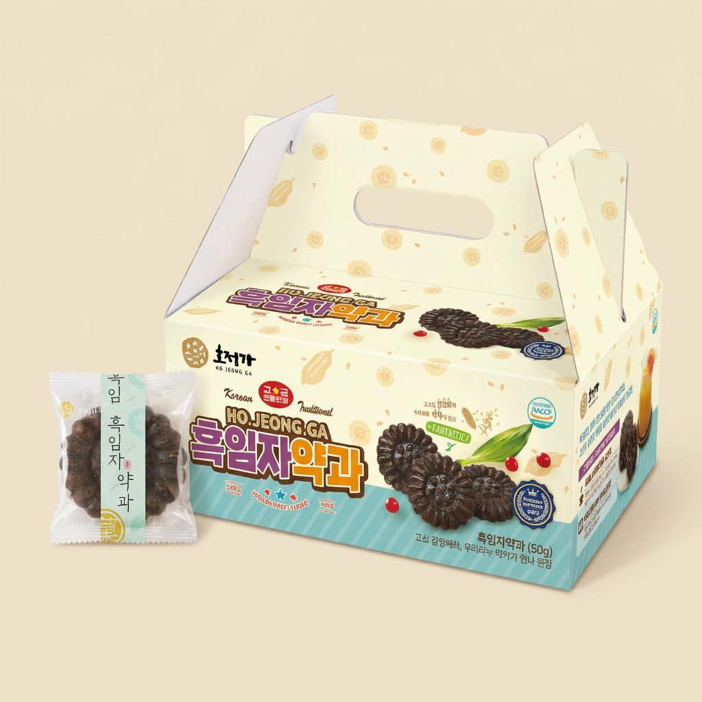 하루특가) 호정가 흑임자약과, 1kg, 1세트