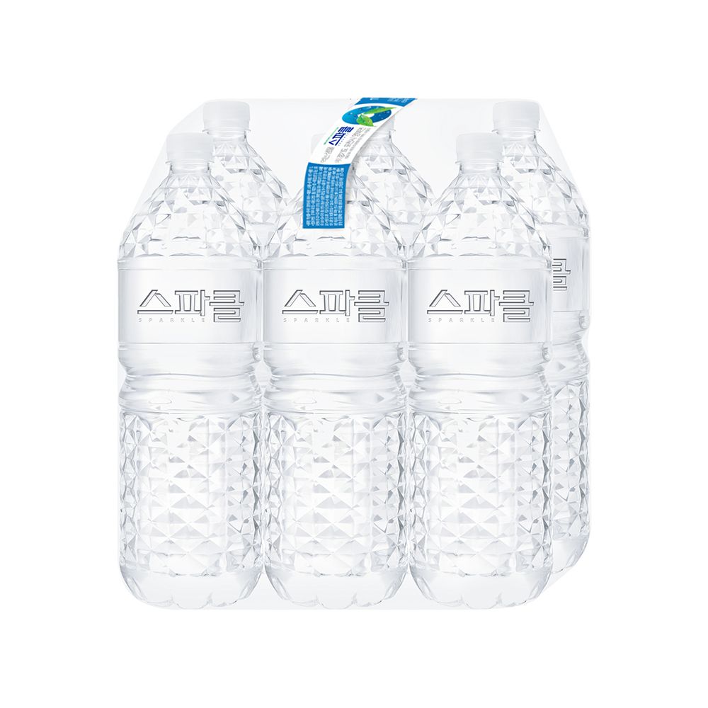 하루특가) 스파클 생수, 무라벨, 2L, 24개