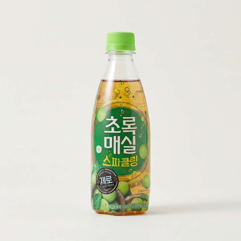 하루특가) 초록매실 스파클링 제로, 350ml, 20개