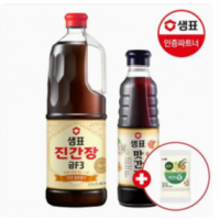 [딜크릿] 샘표 진간장 금F3 1.7L+맛간장 500ml+구매기프트