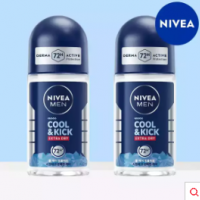 니베아 맨 데오드란트 롤온 쿨 앤 킥 50ml 2개