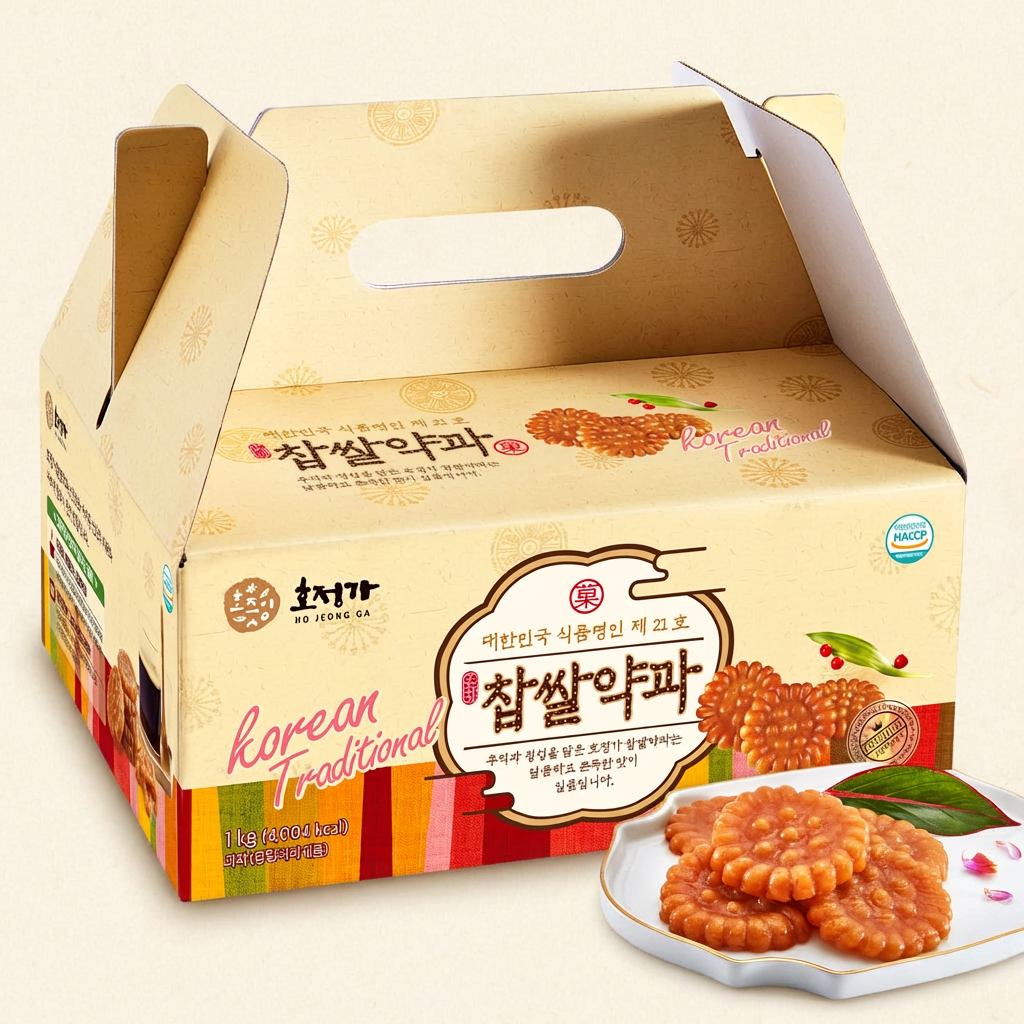 하루특가) 호정가 찹쌀약과 세트, 1kg, 1박스