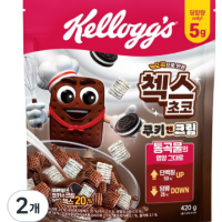 첵스초코 쿠키앤크림 시리얼, 420g, 2개