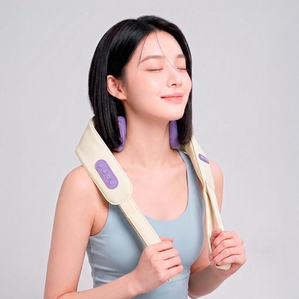 선착순특가) 인썸 무선 목 어깨 마사지기, ISM-V1, 퍼플, 1개