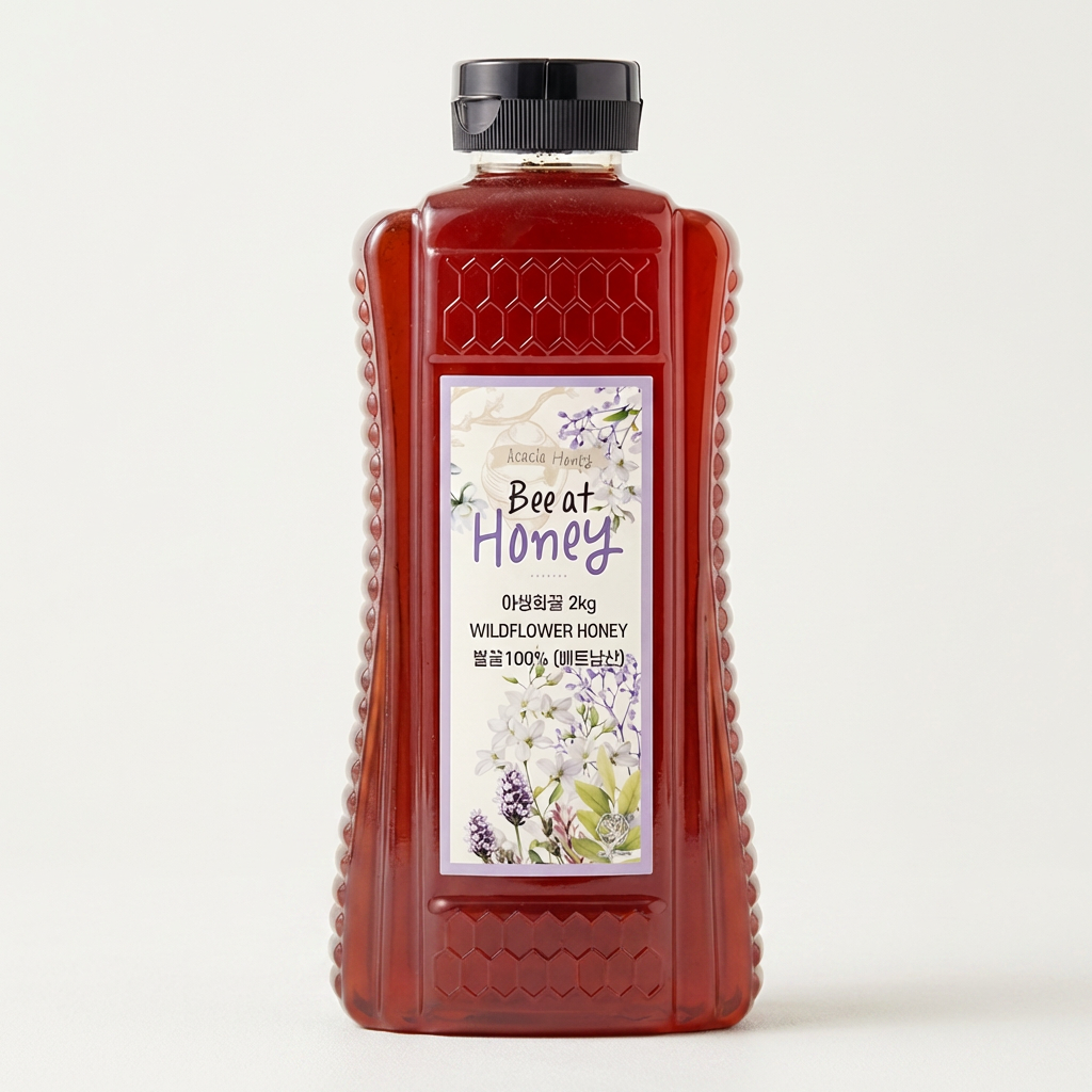 하루특가) 비엣꿀 베트남 천연벌꿀 야생화꿀, 2kg, 1개