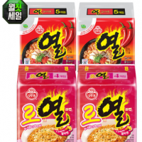 오뚜기 로제 열라면 2팩 + 열라면 2팩 총 18개입