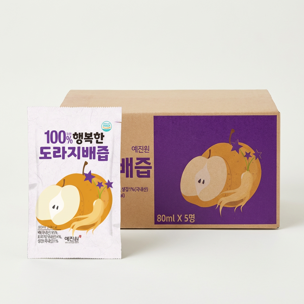 하루특가) 예진원 행복한 도라지배즙, 80ml, 100포