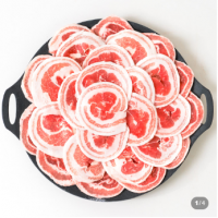 꽃삼겹살 1kg 대패삼겹살