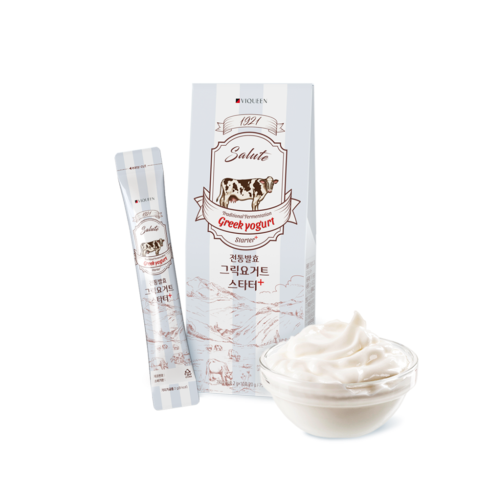 하루특가) 바이퀸 1921살루트 전통발효 그릭 요거트 스타터 플러스, 2g, 10포, 1팩