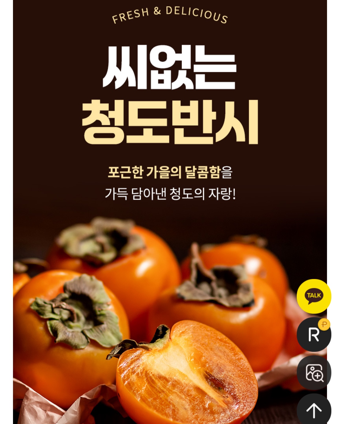 [자사몰] 청도반시 2.5kg 27과내외 (5,950원/무료)