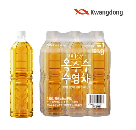 광동 V라인 옥수수수염차 무라벨 PET 1.85L*6입