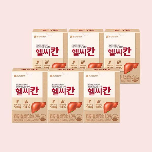 하루특가) 종근당건강 헬씨칸, 750mg, 30캡슐, 6박스