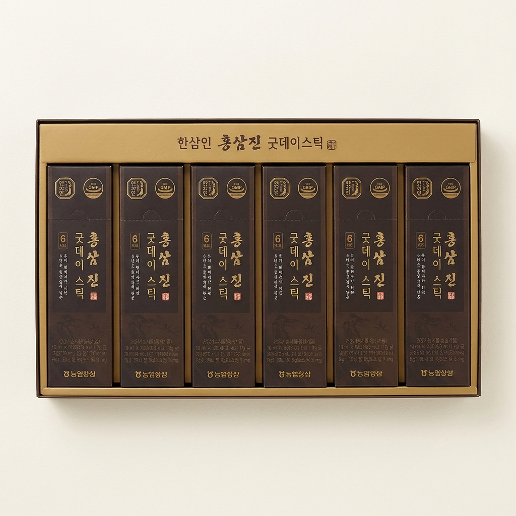하루특가) 한삼인 홍삼진 굿데이 스틱, 10ml, 60포