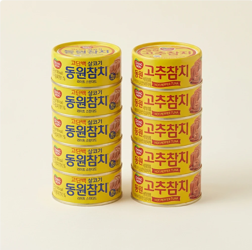 역대급특가) 동원 라이트참치 85g 6개 + 고추참치 85g 6개