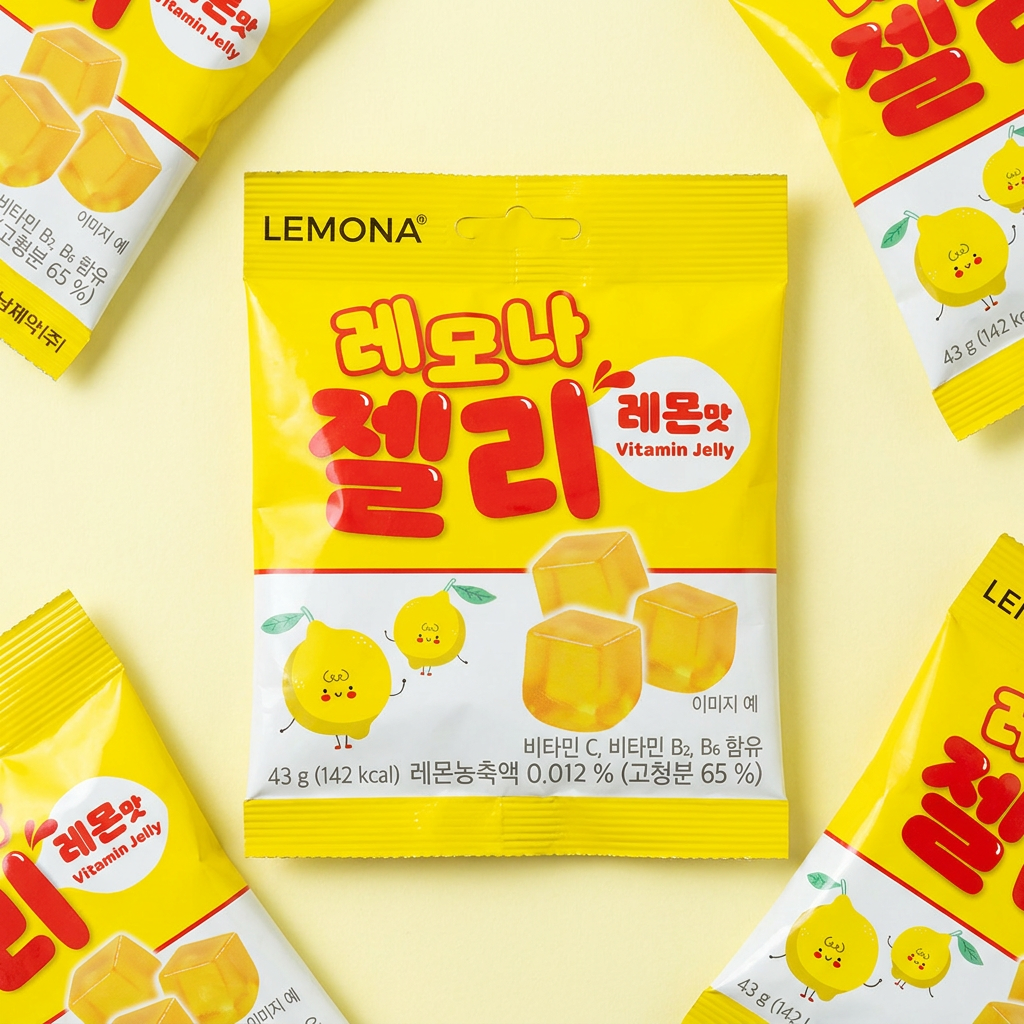 하루특가) 레모나 레몬맛 젤리, 43g, 20개