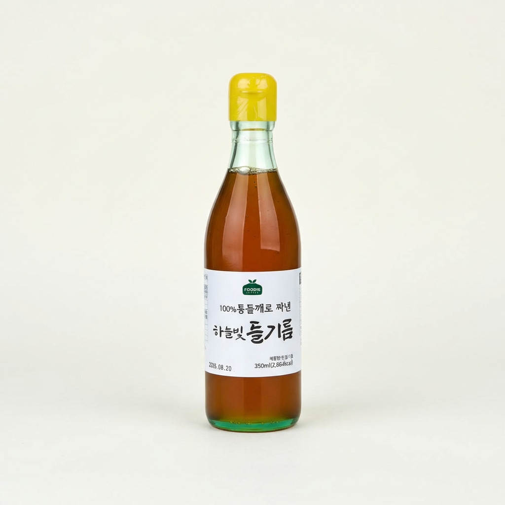 하루특가) 푸디헤븐 하늘빛 들기름, 350ml, 2병
