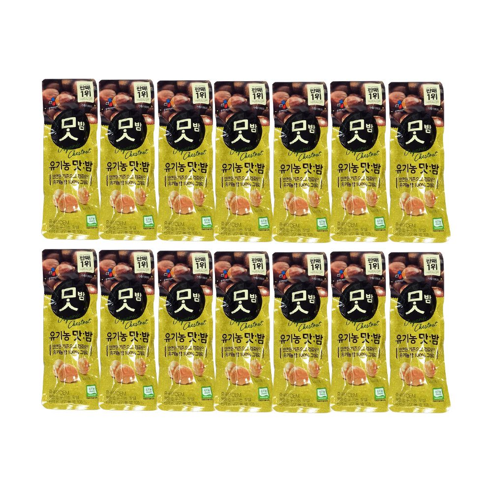 하루특가) 씨제이 유기농 맛밤, 42g, 21개