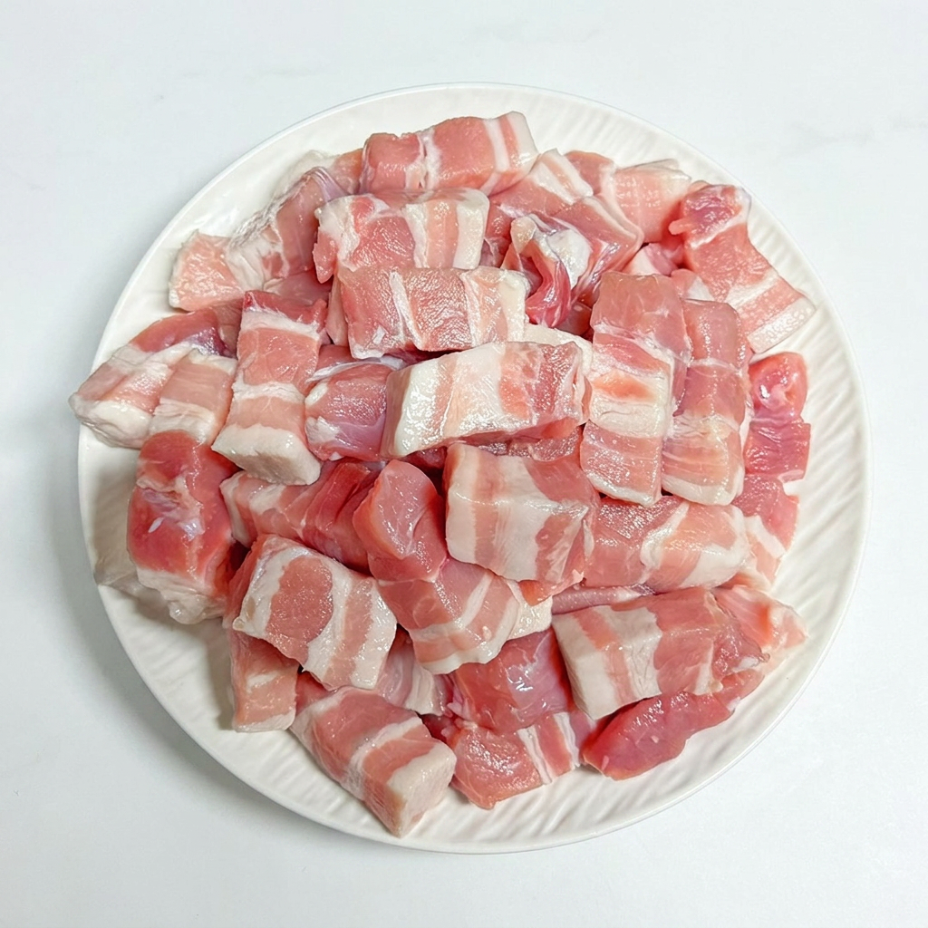 하루특가) 고기중독 한입삼겹살, 500g, 4개