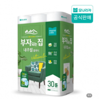 모나리자 부자되는집 내추럴 클래식 화장지 20m 30롤