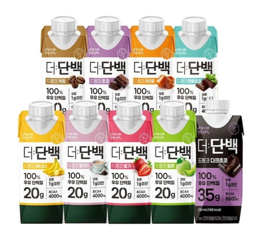 [오늘의집] 빙그레 더단백 8종 18팩+18팩 (40,940원/무료)