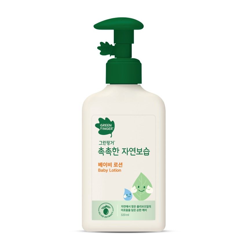하루특가) 그린핑거 촉촉한 자연보습 베이비 로션, 320ml, 1개