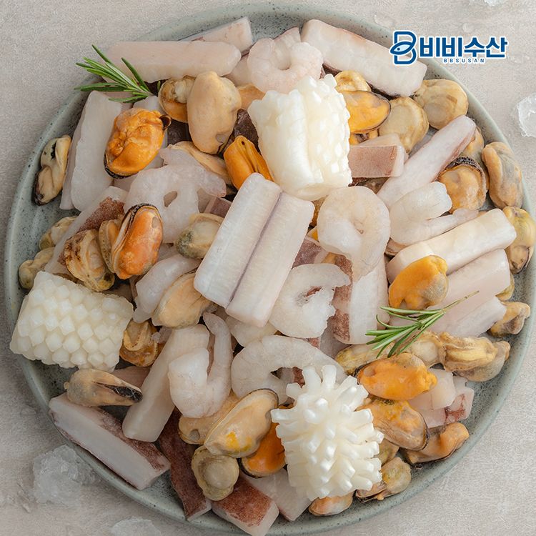 하루특가) 비비수산 냉동 해물모둠, 600g, 2개