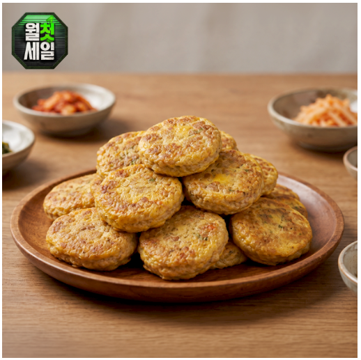 왕해물 동그랑땡 1kg / 연육33.3% 오징어33.9% 함량 대용량