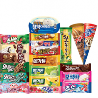 아이스크림 바류 10종x5개(아맛나/돼지바/메가톤/와일드바디/빙빙바 등)
