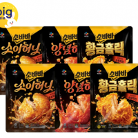 CJ제일제당 고메 소바바 순살치킨 240g x6개 (소이허니 2개 + 양념 2개 + 황홀순살 2개)