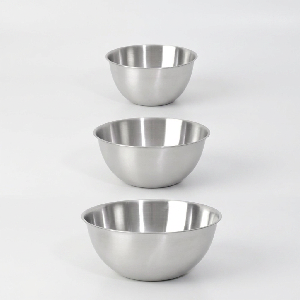 하루특가) 랑펠로 스텐 믹싱볼 3종, 실버, 16cm, 1개 + 20cm, 1개 + 24cm, 1개, 1세트