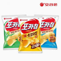 [햇감자]오리온 포카칩3종세트(3종15봉,오리지널5+어니언5+스윗치즈5)