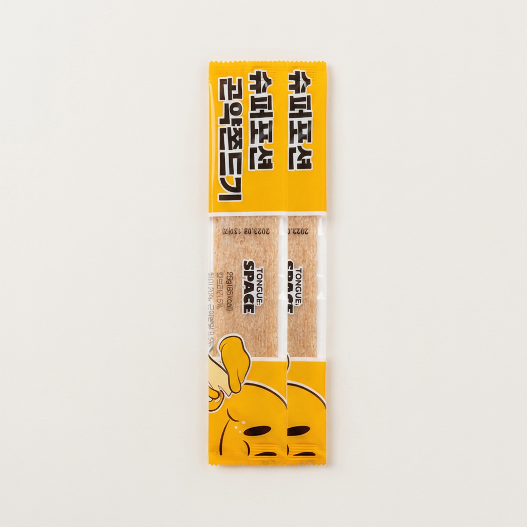 하루특가) 텅스페이스 슈퍼포션 곤약쫀드기, 25g, 50봉