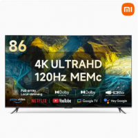 [한정수량 50대] 샤오미 86인치 4K UHD 구글 스마트 TV 고화질 거실용 120Hz 대형 티비