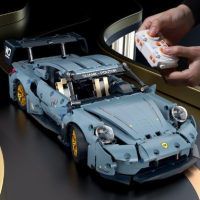 1:14 포르쉐 911 GT3 RS RC카 블록 조립 자동차 800pcs 배터리 리모컨 포함