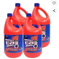 백광 트래펑 배수구세정제, 4L, 4개