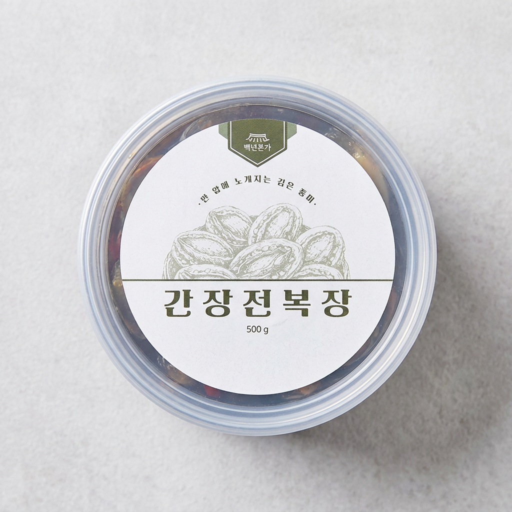 하루특가) 백년본가 간장 전복장, 500g, 1개