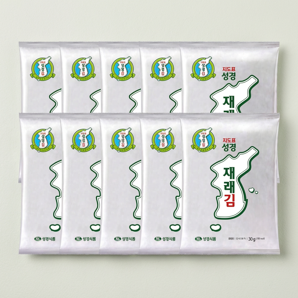 하루특가) 성경식품 재래 전장김, 30g, 10개